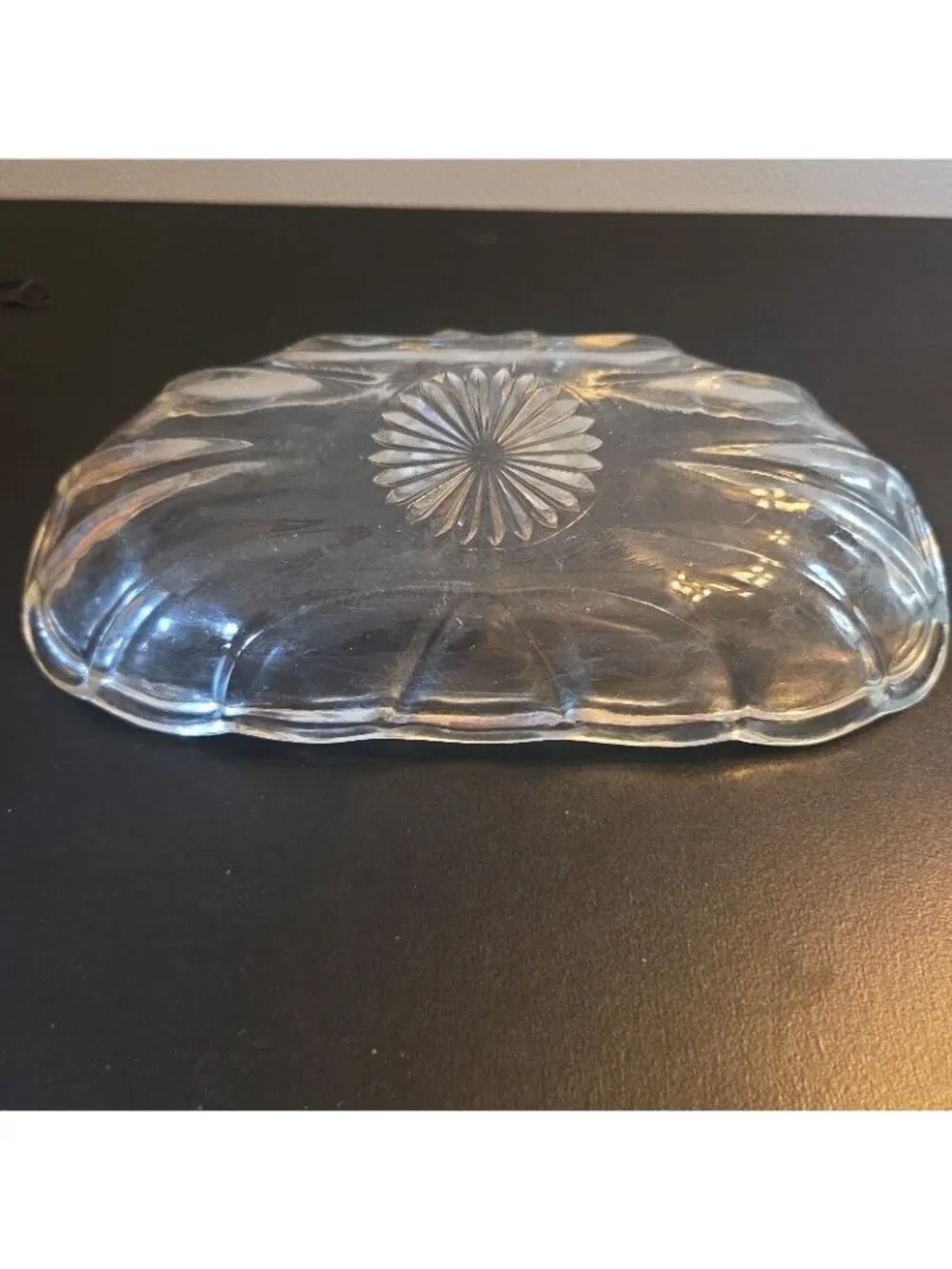 Vintage Banana Split Boat Relish Dish Clear 8